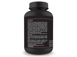 Sinew Nutrition L-Carnitine - (60 Count) 500 mg per Serving, 100% Veg, Pure & Natural Fat Burner Supplement